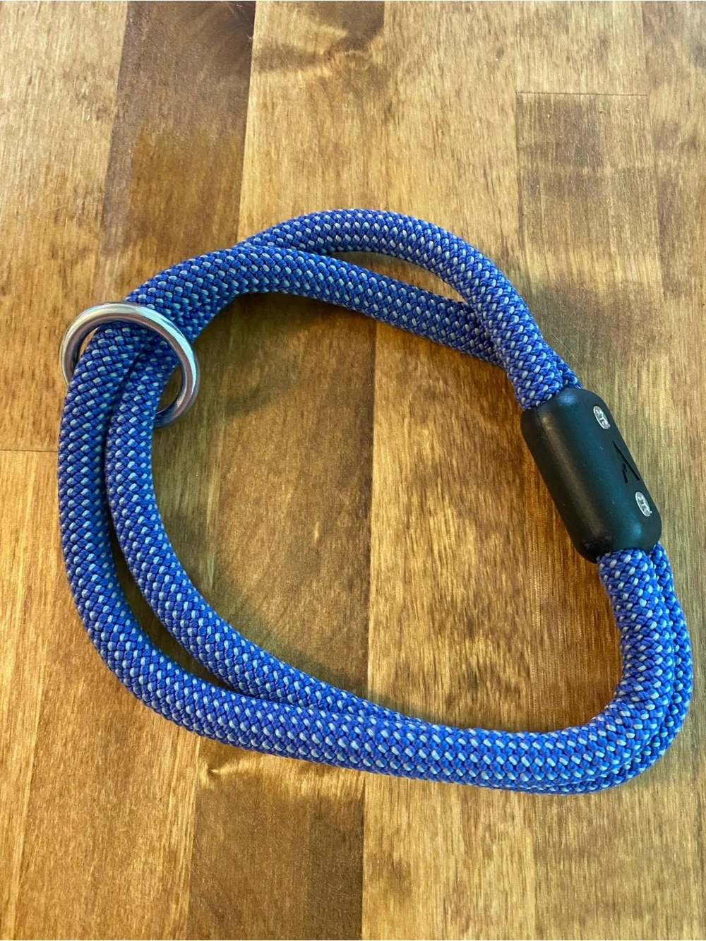Lifetime Collar Blue Rope Dog Collar